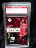 Autographed Legends Graded Trading Card-1998 Upper Deck Michael Jordan Bulls #8 Near Mint 7