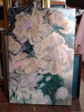 Contemporary Acrylic on Canvas-Flowers