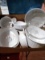 BL-White Corningware Baking Dishes and Soup Bowls