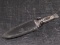 Full Tang Wood Handle Fixed Dagger Boot Knife and Sheath