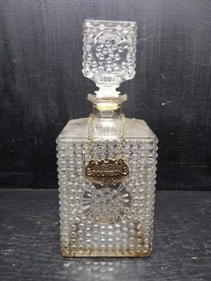 Vintage Hobnail Bourbon Decanter