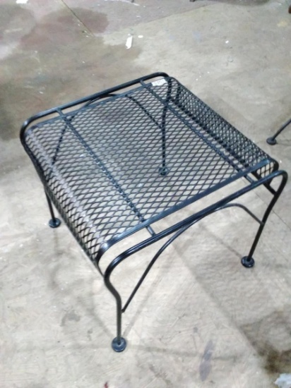 Warehouse-Mesh Top Patio Side Table