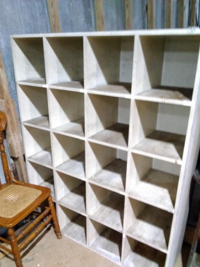 Warehouse-Custom Wooden Garage Cubby Hole Shelf