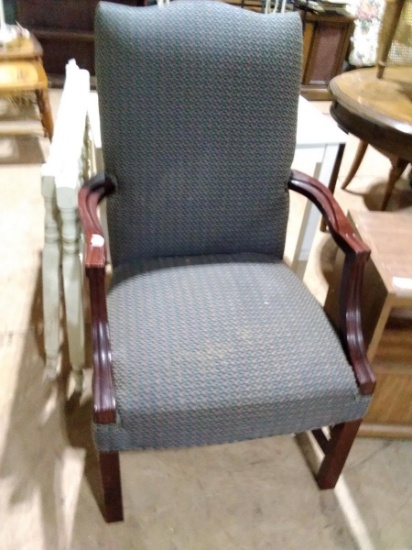 Warehouse-Contemporary Mahogany Chippendale Executive Chair