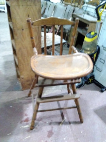 Warehouse-Vintage wooden High Chair