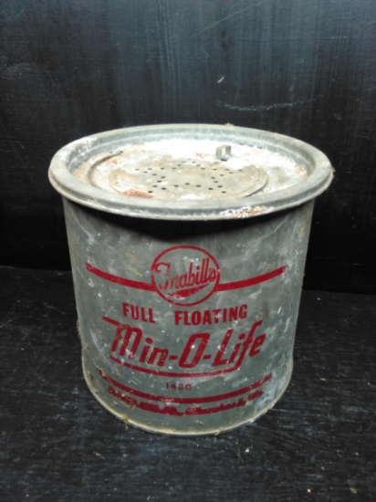 Vintage Metal Trabill's Minnow Bucket