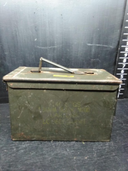 Vintage Metal Ammo Box