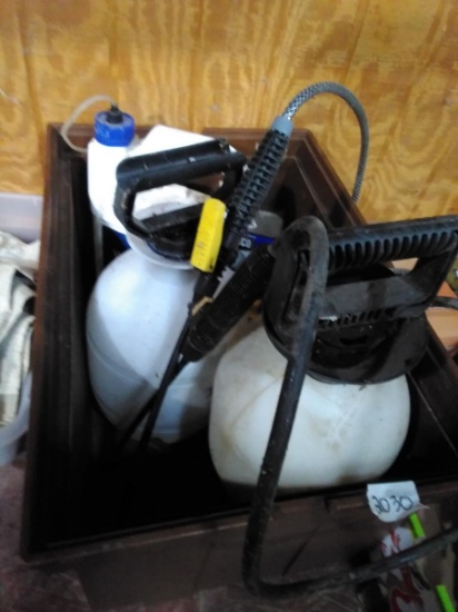 BL-Assorted Chemicals and Sprayers -NO SHIPPING with Tote