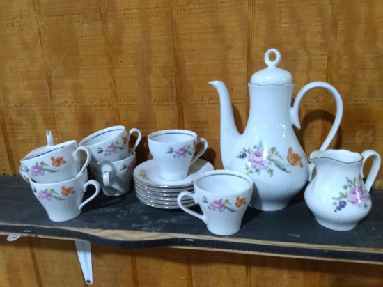 15 pcs China Tea Set-JlMenau Henneberg Torgellan
