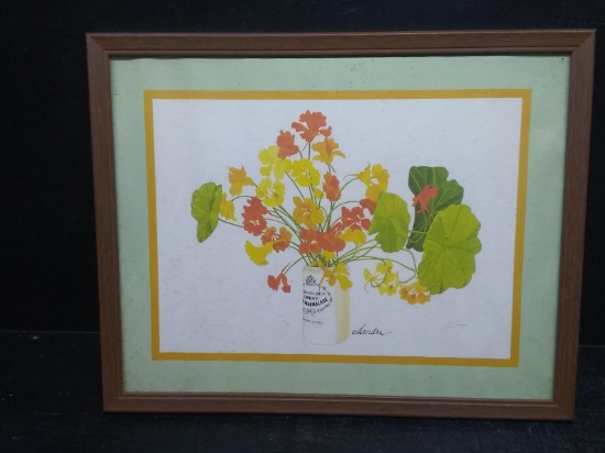Framed Print-Flowers b Sandra