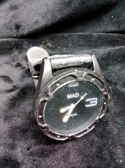 Designer Large Face Watch-Mad Black Face