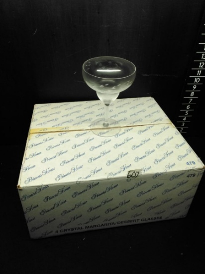 Prince House Crystal-4 Margarite/Dessert Glasses