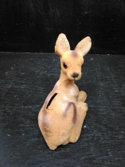 Vintage Felt Deer Bank