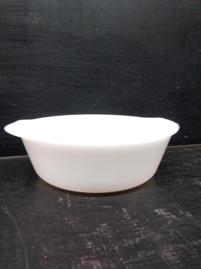 Vintage Milk Glass Glasbake Mixing Bowl