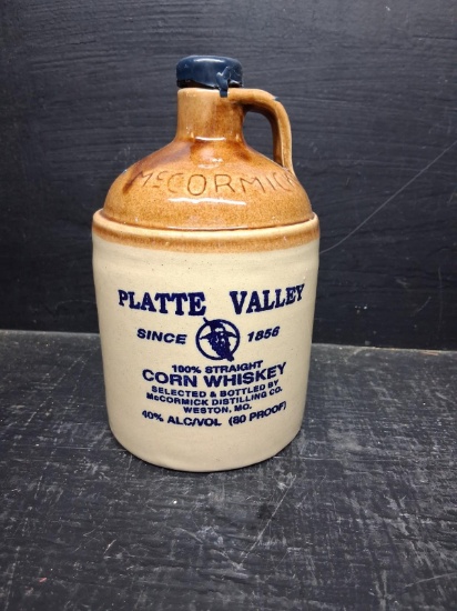Platte Valley Pottery Corn Whisky Jug by Mccormick