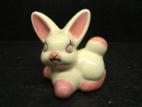 Ceramic Glazed Rabbit Figure