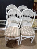 Warehouse-(4) Wicker Dining Chairs (x4)