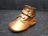 Vintage Copper Baby Shoe