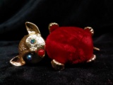 Vintage 1946 Christmas Wish Catalog Cat Pin Cushion