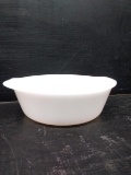 Vintage Milk Glass Glasbake Mixing Bowl