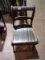 Antique Mahogany Plank Bottom Side Chair
