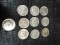 Collection 10 Assorted Date JFK Half Dollars