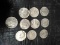 Collection 10 Assorted Date JFK Half Dollars