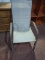 Aluminum and Canvas Patio Chair