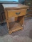 Vintage Hard Rock Maple Single Drawer Side Table