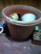 BL-Large Plastic Planter and Assorted Small Planters