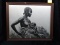 Framed Pen and Ink-Indigenous Mama and Baby by Don Miller