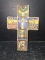 Hand painted Ceramic Cross Decor