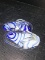 Pair Glass Flip Flop Paperweights/Decor