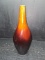 Black Rust and Gold Slim Neck Vase