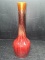 Contemporary Vase-Red and Black