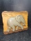 MCM Plastic Elephant Wall Plaque