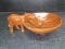 Hand Carved Wooden Elephant Nut Dish