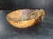 Hand Carved Wooden Zebra Nut Dish
