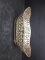 Silver Plate Oval Serving Bowl with Pierced Edging