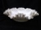 Vintage Fenton Silver Crest Ruffled Edge Bowl