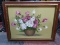 Framed Oil on Canvas-Roses by Monica