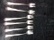 (6) Sterling Silver Olive Forks Duchess Tudor Plate Design 15.2 Grams Each (6)
