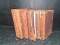 Collection 6 Vintage Leather Bound books  as found