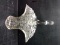 Vintage Cut Glass Crystal Basket
