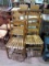 Collection 4 Wooden Slat Bottom Chairs