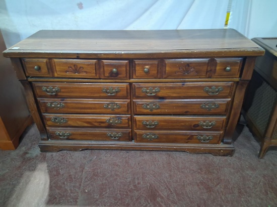 MCM Style Pine Double Dresser