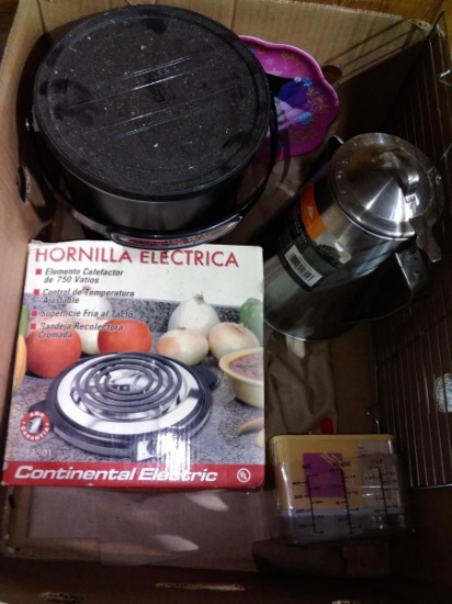 BL-Kitchen items-Fryer, Hot Pad, Teapot