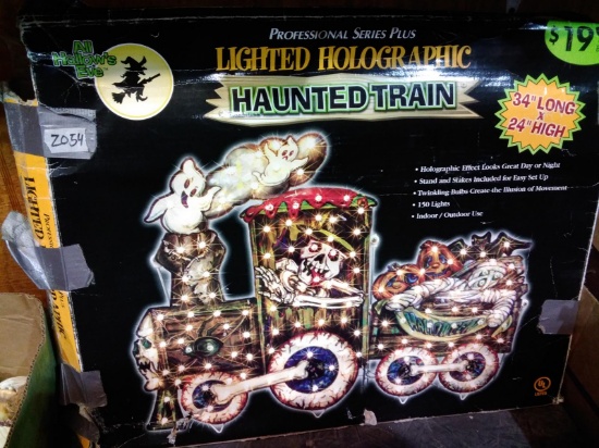 BL-Lighted Holographic Haunted Train