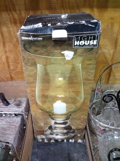 BL-Silver Plated Base Candle holder -NIB