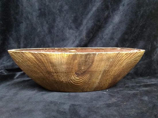 Faux Wood Contemporary Planter